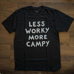Less Worky More Campy Tee Shirt Outdoorsy Size Large